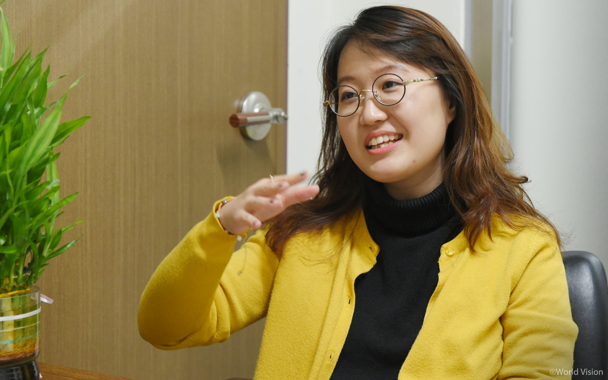 한원주 과장의 손녀이자 현재 국제구호개발NGO 월드비전 직원, 김혜인