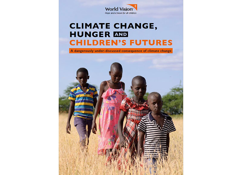 [기후변화와 기근, 그리고 아동들의 미래] 보고서 표지