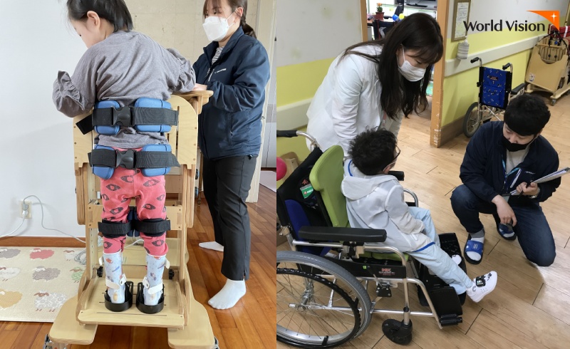 전문기관과 협력하는 저소득 희귀질환아동 지원사업 (사진제공:서울시동남보조기기센터)